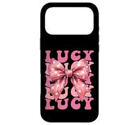 LUCY Name Coquette Bow Aesthetic for Women Girls Case for iPhone 17 Pro Max