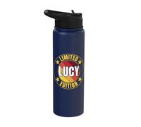 Lucy Name Limited Edition Personalized Birthday Retro Stainless Steel Insulated Water Bottle