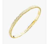Lucy Quartermaine 18ct Gold Plated Hula Textured Bangle HBG1G