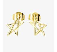 Lucy Quartermaine Gold Vermeil Sol Star Mini Stud Earrings LS3G