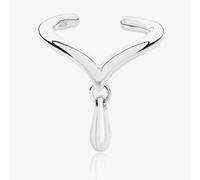 Lucy Quartermaine Silver Drop Single Ear Cuff With Drip DCU2