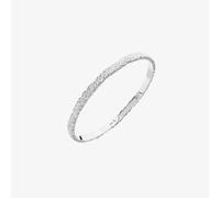 Lucy Quartermaine Silver Hula Textured Bangle HBG1
