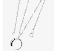 Lucy Quartermaine Silver Luna Pendant Necklace LP2