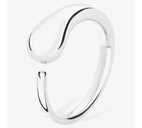 Lucy Quartermaine Silver Open Luna Drop Ring LR3M N