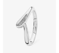 Lucy Quartermaine Silver Topaz Skinny Drip Ring SDR4N