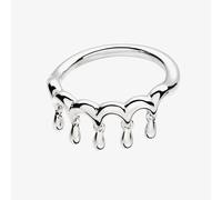 Lucy Quartermaine Silver Waterfall Five Drop Fashion Ring WFR1M N