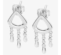 Lucy Quartermaine Silver Waterfall Short Dropper Earrings WFER3