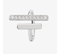 Lucy Quartermaine Silver Waterfall Wishbone Ring MLR1M N