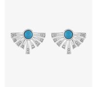 Lucy Quartermaine Sterling Silver Egyptian Turquoise Stud Earrings ES2