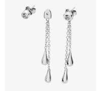 Lucy Quartermaine Sterling Silver Removable Double Drop White Topaz Earrings DER29
