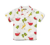 Lucy & Sam Just Imagine Bowling Shirt in Off-White | Size: 6-9 m Lucy & Sam Off-White 6-9 m