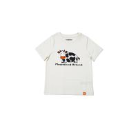 Lucy & Sam Offwhite Mooing Around Short Sleeve Tee in Off-White | Size: 9-12 m Lucy & Sam Off-White 9-12 m