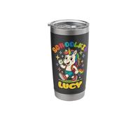 Lucy schoolkid Rainbow Unicorn Design Personalized Stainless Steel Insulated Tumbler