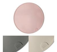LucyBalu® Bowl Mat for Cats, Cat Mat for Water & Food Bowl, Silicone Mat as Non-Slip Mat for Cat Bowl, Feeding Mat for Cats, Round, Rose