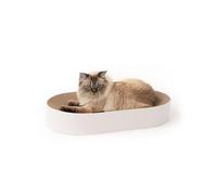 LucyBalu® SCRATCHBED Cat Scratching Bed, Cardboard Cat Bed, XXL Scratching Board for Cats, Round Scratching Board for Cats, Scratching Furniture Cat, Scratching Box, Cat Scratching Toy, Cardboard,