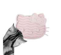 LucyBalu X Hello Kitty ZENCAT Slow Feeder Licking Mat - Pink | Hello Kitty Design Silicone Anti Slip Mat Dishwasher Safe Boredom