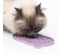 LucyBalu® Zenpad Lick Mat for Cats, Cat Licking Mat, Slow Feeder, Lick Mat Made of Food-Grade Silicone, Silicone Mat for Licking, Rose