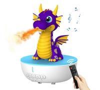 LUCYLANKER Aromatherapy Dragon Humidifier, 200ML Essential Oil Diffuser with Remote & Timer, White Noise Machine with 10 Soothing Sounds, Cute Small Humidifiers for Kids Bedroom, Home, Office (Purple)