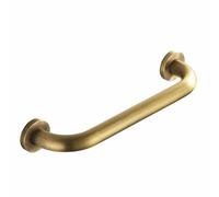 Lucyound Antique Brass Shower Grab Bar, Vintage Gold Bathroom Handrail with Concealed Screws for Wall, Toilet and Bath Safty Bar for Elderly or Handicapped, 12 inch