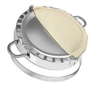 LucyPhy Large Dumpling Maker, 6 in Empanada Maker with 7 in Dough Cutter Circle Mousse, 304 Stainless Steel Dumpling Maker Pastry, Ravioli, Pie Mold