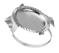 LucyPhy Stainless Steel Empanada Maker Press, Dumpling Maker Pastry Tools Ravioli Mold Gyoza Maker Kitchen Accessories (7in with Cutter)