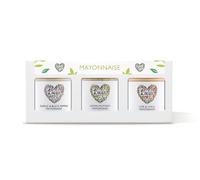 Lucy's Dressings - Mayonnaise Trio Pack, Garlic & Black Pepper, 150ml, Lemon & Mustard, 150ml and Lime & Chilli, 150ml