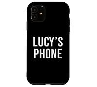 Lucy's Phone Black White Name Lucy Case for iPhone 11