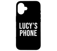 Lucy's Phone Black White Name Lucy Case for iPhone 16