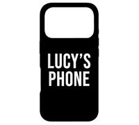 Lucy's Phone Black White Name Lucy Case for iPhone 17 Pro