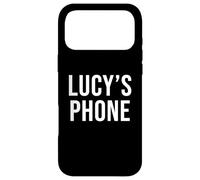 Lucy's Phone Black White Name Lucy Case for iPhone 17 Pro Max