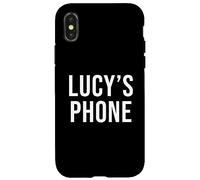 Lucy's Phone Black White Name Lucy Case for iPhone X/XS