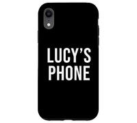 Lucy's Phone Black White Name Lucy Case for iPhone XR