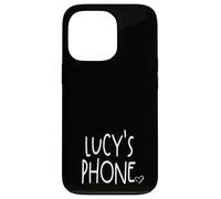 Lucy's Phone Lucy Personalized Name White Black Case for iPhone 13 Pro