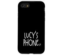 Lucy's Phone Lucy Personalized Name White Black Case for iPhone SE (2020) / 7 / 8