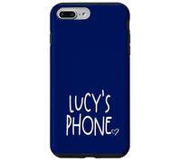 Lucy's Phone Lucy Personalized Name White Blue Case for iPhone 7 Plus/8 Plus