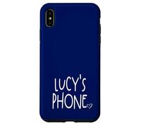 Lucy's Phone Lucy Personalized Name White Blue Case for iPhone XS Max