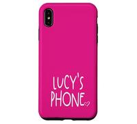 Lucy's Phone Lucy Personalized Name White Pink Case for iPhone XS Max