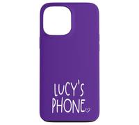 Lucy's Phone Lucy Personalized Name White Purple Case for iPhone 13 Pro Max