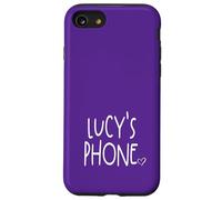 Lucy's Phone Lucy Personalized Name White Purple Case for iPhone SE (2020) / 7 / 8