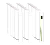 LucyStudio Clear Cellophane Bags 100pcs 1x8'' Long Self Adhesive Cello Bags 50µm Self Sealing OPP Plastic Bags for Toothbrush Pencil Necklace Candy Crafts Coffee Spoon Lip Brush Straws
