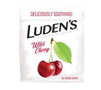 Luden's Wild Cherry Cough Throat Drops | Soothes Your Throat & Tastes Great | 90 Drops | 1 Bag