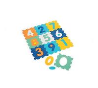 LUDI - 10 foam tiles with numbers - floor mat - giant puzzle - 10 elements to learn counting - from 10 months