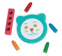 LUDI - Aquacolor Gift Set - Bathroom Painting Set - 4 Erasable Pencils + 1 Soft Mirror - 10 Months +
