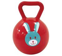 LUDI - Ball Rattle - Early Learning Toy with Bell and Easy-Grip Handle - Soft Plastic, Chew Resistant - from 6 Months