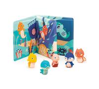 Sea Puppets Book - LUDI blue