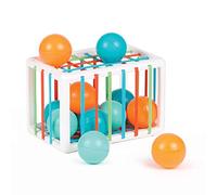 Ludi - Hand cube - built-in kit for babies - 1 cube and 12 small balls - from 10 months