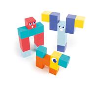 LUDI Magnetic Cubes - Nomad Magnetic Building Game - 28 Magnetic Cubes - Metal Box Holder - Motor Development, Logic and Imagination - 3 Years