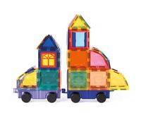 LUDI - Magnetic Vehicles - 3D Construction Set - 63 Magnetic Parts - Create Vehicles - Transport Case - From 2 Years Old