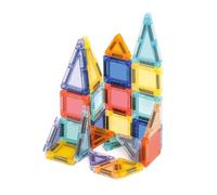 LUDI Mini Magnetic - Compact Magnetic Building Set - 26 Magnetic Pieces - Metal Box Holder - Develops Creativity and Motor Skills - From 3 Years