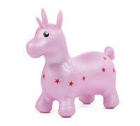 LUDI My Jumping Unicorn Inflatable Ride On Toy - Indoor and Outdoor Play Hopper